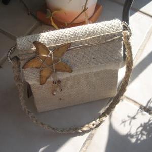 Natural Beach Style Purse, Starfish Bag